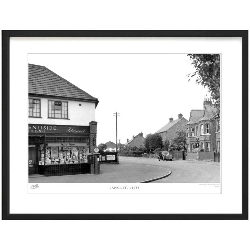 Langley, C1955 - Single Picture Frame Print, 60cm H X 80cm W x 2cm D