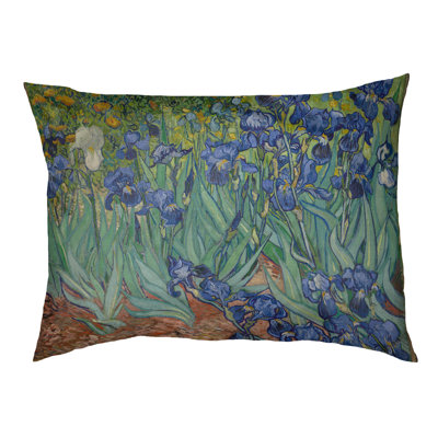 Coussin stylisé irises Burk