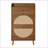 Cabinets | 2 Door 1 Drawer Double Layer Shoe Rack | Engineered Rattan | Pine Wood Feet | Entryway | Walnut Brown-1159296339