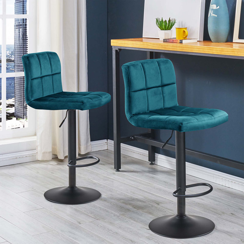 Tabouret pivotant à hauteur réglable, Teal