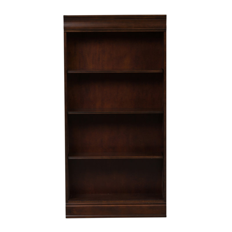 Mattern Standard Office Bookcase with Adjustable Shelves, (3 Shelves) 60" H x 30" W x 12.5" D
