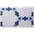White with Cobalt and Sky Blue Pattern est en rupture de stock
