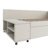 Twin size L-Shaped Upholstered Platform Bed with Storage and Drawers-110990649