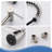 High-arc Pull Down Nozzle Brushed Nickel Modern Wall-mounted Kitchen Faucet
