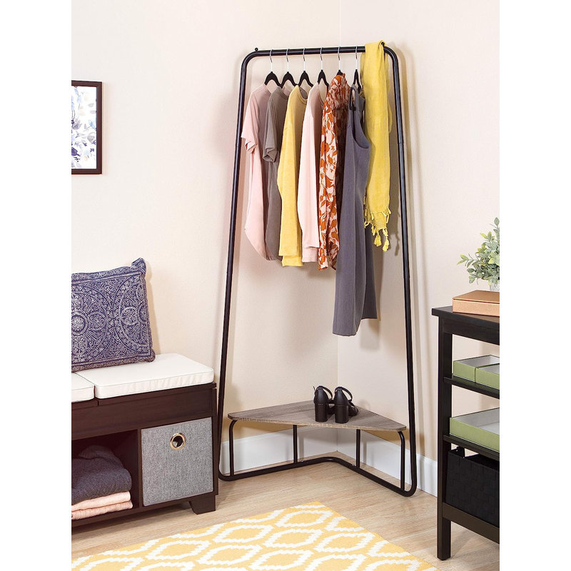 Mani 32.28'' Clothing Rack, Matte Black