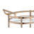 Lakelyn Clear Glass & Rose Gold Finish Serving Cart