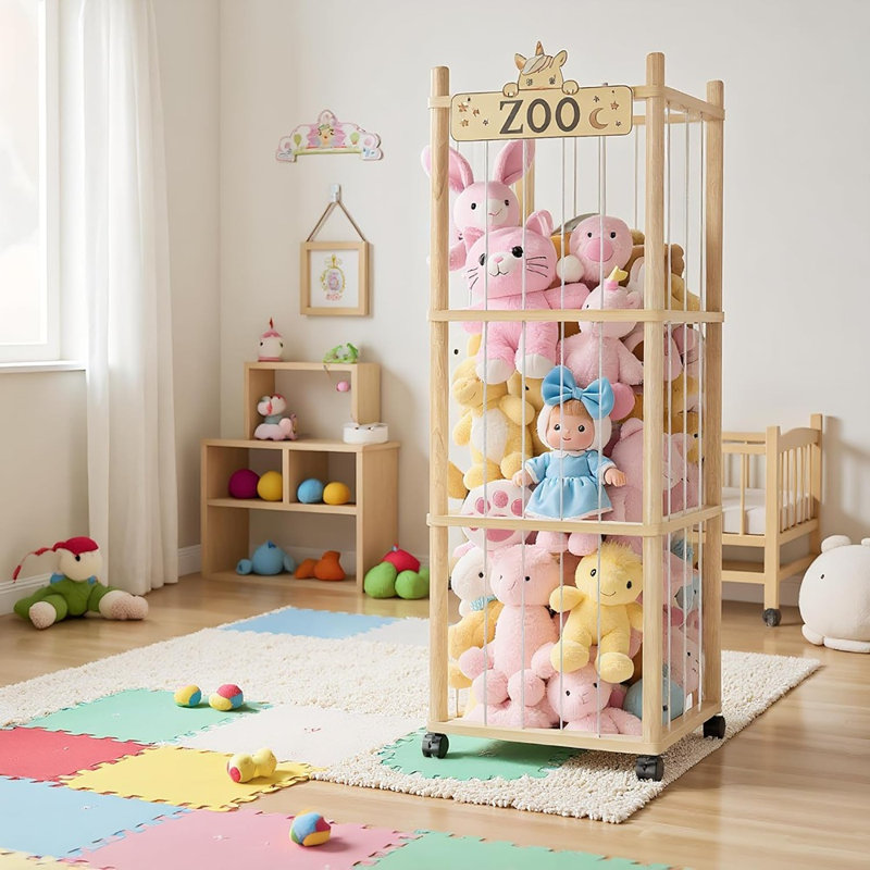 Organisateur de 56 pouces en bois pour animaux en peluche