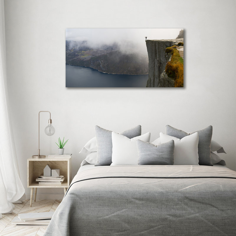 Norwegian Cliff - No Frame Print on Canvas