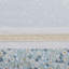 Literie en seersucker double / grand avec coussins décoratifs - Shabby chic en édredon imprimé floral de style jaune et bleu-129906198-129906199