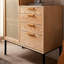 Armoire de rangement en rotin et commode