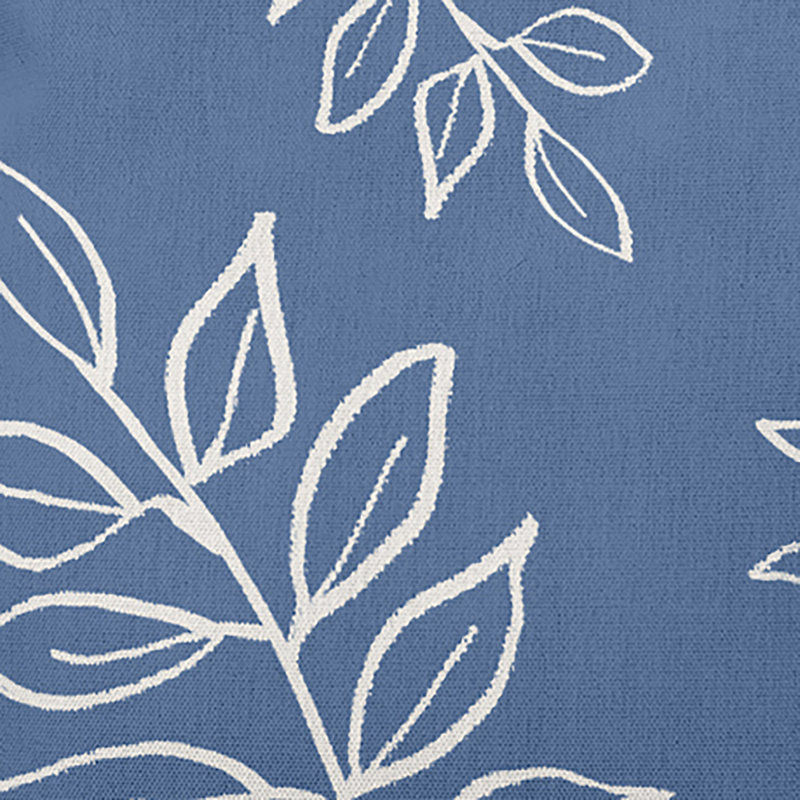 Flower Power Floral Reversible Throw Pillow, Cadet Blue, 16" x 16", Polyester/Polyfill