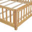 Lit plateforme avec barrière de sécurité et porte Kobey-302863099