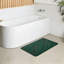 Tapis de bain gaufré vert gaufré pour salle de bain et cuisine, 32 po x 20 po
