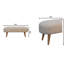 Banc rembourré en mélange de coton Joete
