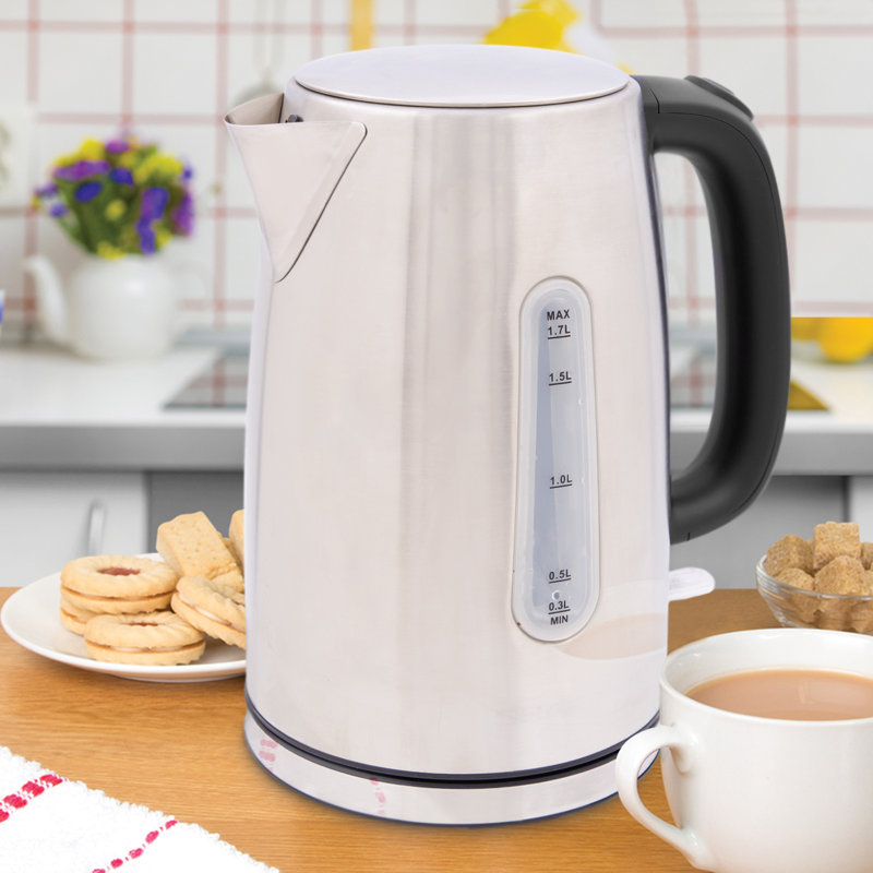 Quest 1.7L Stainless Steel Electric Tea Kettle