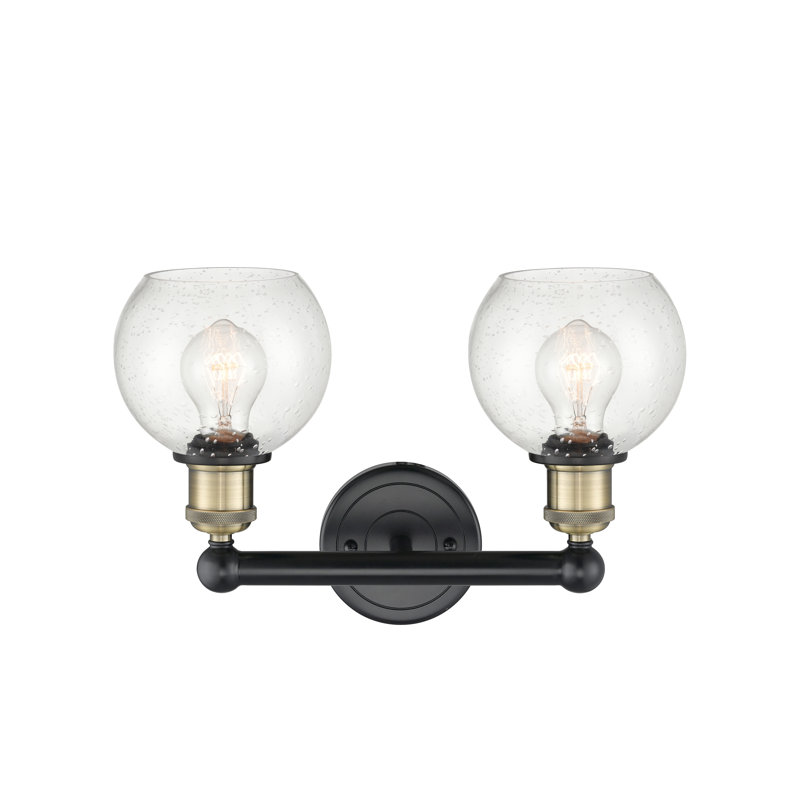 Cambria 2 - Light Dimmable Vanity Light, Seedy, Black Antique Brass