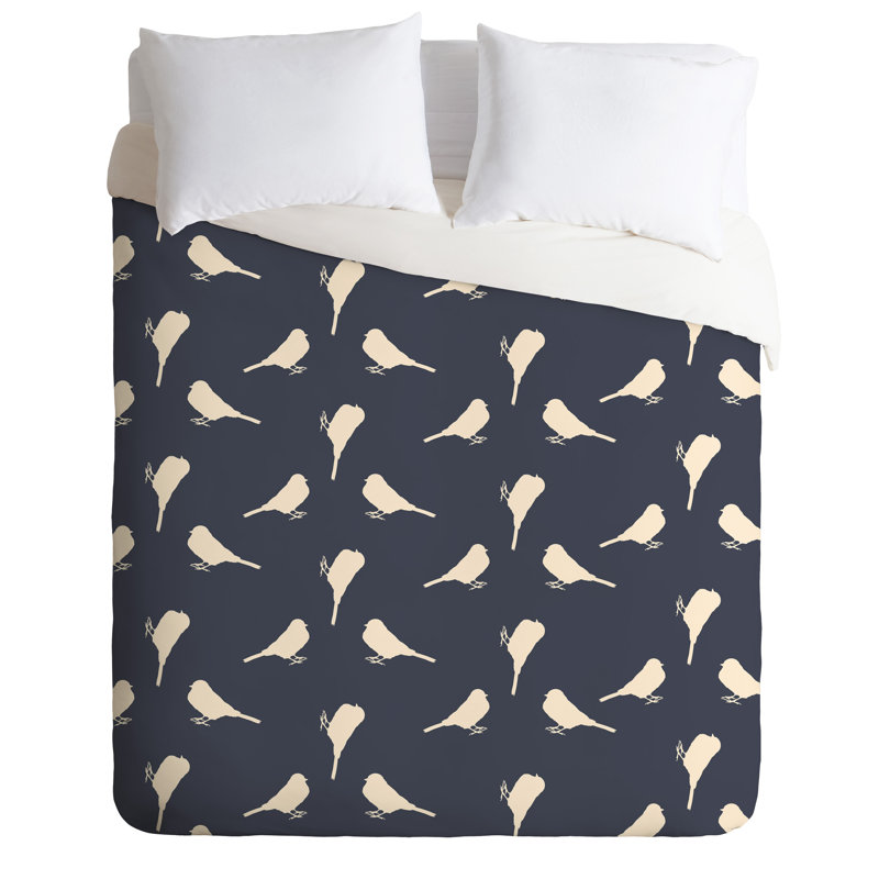 Ensemble de housse de couette Little Birdies, Housse de couette simple / simple TG et 1 taie dé