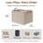 Fabric Storage Bins with Handles, Foldable Bins for Shelves, Closet, Dorm-368209419