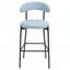 Tabourets de bar rembourrés en tissu Teddy-1396198784