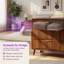 Ensemble de 2 commodes cannelées à 3 tiroirs, motif rainuré vertical-1108974594