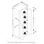 Armoire de cuisine avec 2 portes Furinno + Robin, armoire de cuisine avec 2 portes, 30 W, blanc