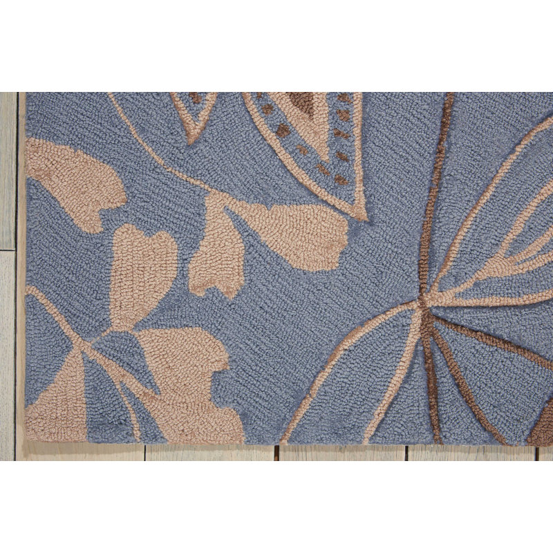 Asiha Floral Indoor Rug, Rectangle 5' x 7'6"