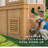 Solid Wood Cedar Greenhouse With Shelves & Ventilation