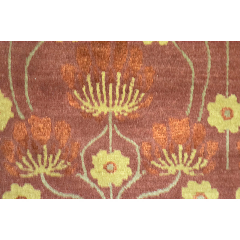 Tapis rouge noué à la main de haute qualité
