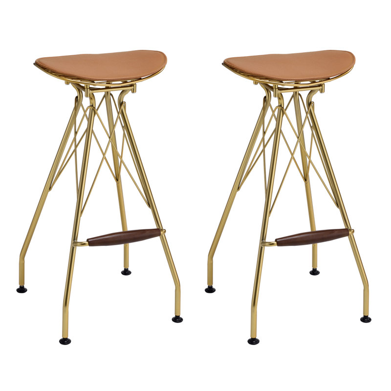 Ensemble de tabourets de bar sans dossier Whiskey and Gold
