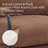 Accent Reclining Chair With Adjustable Backrest Brown