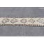 Tapis de couloir turc rétro tissé à la main en beige avec un motif tribal, idéal pour le revêtement de sol décoratif