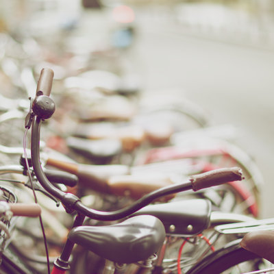 " Vintage Style Of Bicycle Handlebar "