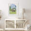 «Elephant In Country Pastel Flower Field» sur papier-98266546