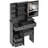 29.2" Small Size Left Drawer Desktop Vanity Table + Cushioned Stool,2 AC+2 USB Power Station,Hair Dryer Bracket,Extra Large Touch Control Sliding LED Mirror,Tri-Color Switching,Brightness Adjust-1005313753