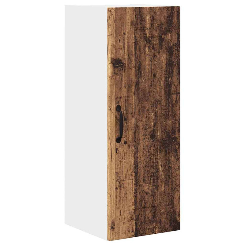 Vidaxl Kitchen Wall Cabinet With Shelf Concrete Grey 40 X 31 X 80 Cm, Old Wood, 80cm H x 30cm W x 31cm D