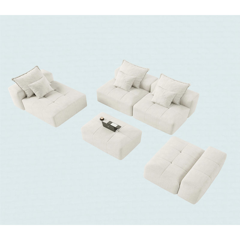 Canapé modulaire surdimensionné Modern, Beige