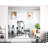 Rectangle Full Length Metal Wall Mirror Set Home Gym Mirror with Tempered Glasses(Set of 3)