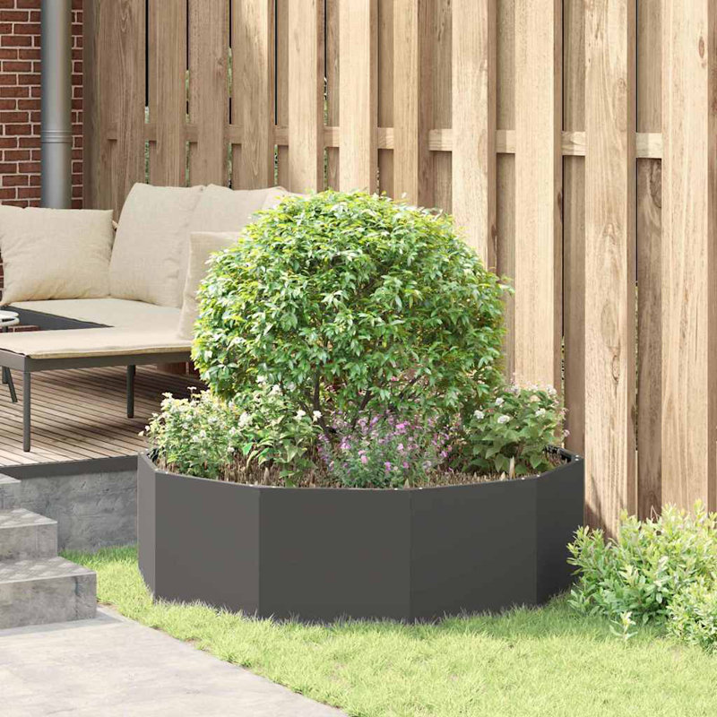 Planter Box, 35cm H x 120cm W x 120cm D, Black