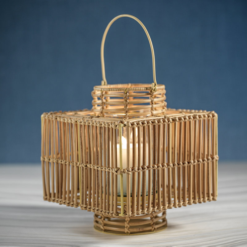 Bandar 14.75'' H Bamboo Tabletop Lantern