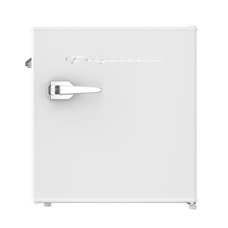 Frigidaire 1.6 Cu. Ft. Retro Compact Fridge with Chiller, Countertop Fridge with Built-In Bottle Opener, White