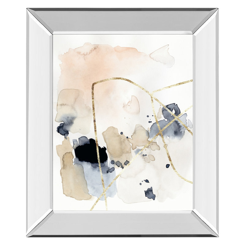 Art mural Syncopate II - 22 po x 26 po - Cadre en miroir