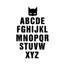 English Letters Art Print