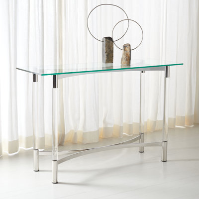 Magally 47.2'' Glass Top Console Table