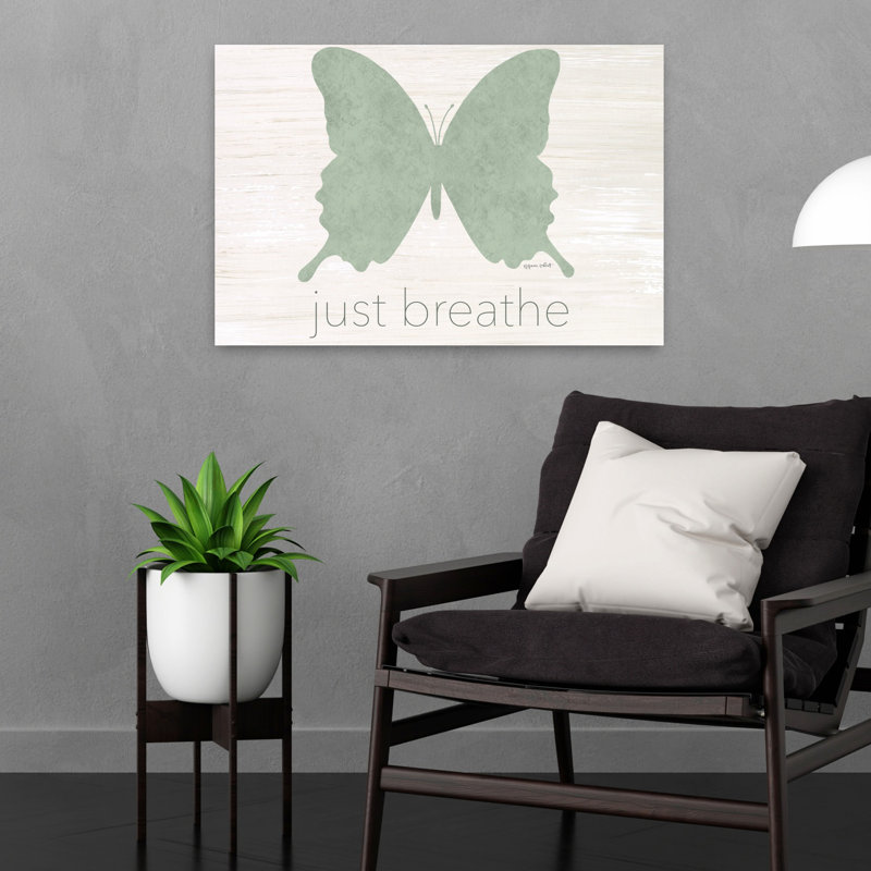 Just Breathe Butterfly, art papillon contemporain, H 16 po x l 24 po