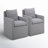Alayaa Performance Upholstered Armchair with Casters-99840901