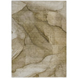 Tapis intérieur lavable abstrait 9 pi x 12 pi beige