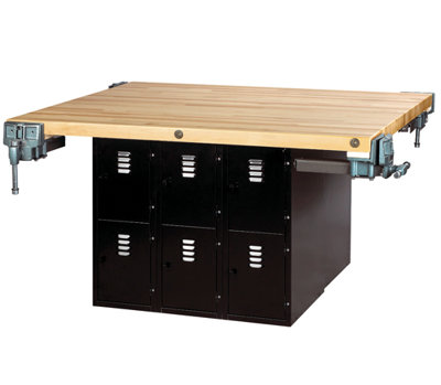 64'' W Wood Top Workbench