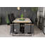 Shantelle 6 - Person Teak Patio Dining Set with Rectangular Table , Cushions Included