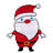 36.75" Outdoor Singing Santa