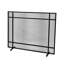 Black Brushed Silver Fireplace Protector - Stable Structure, 32.08" Height X 40.47" Width 8.18" Depth Stylish Embers Guard Partition Screen , H W D